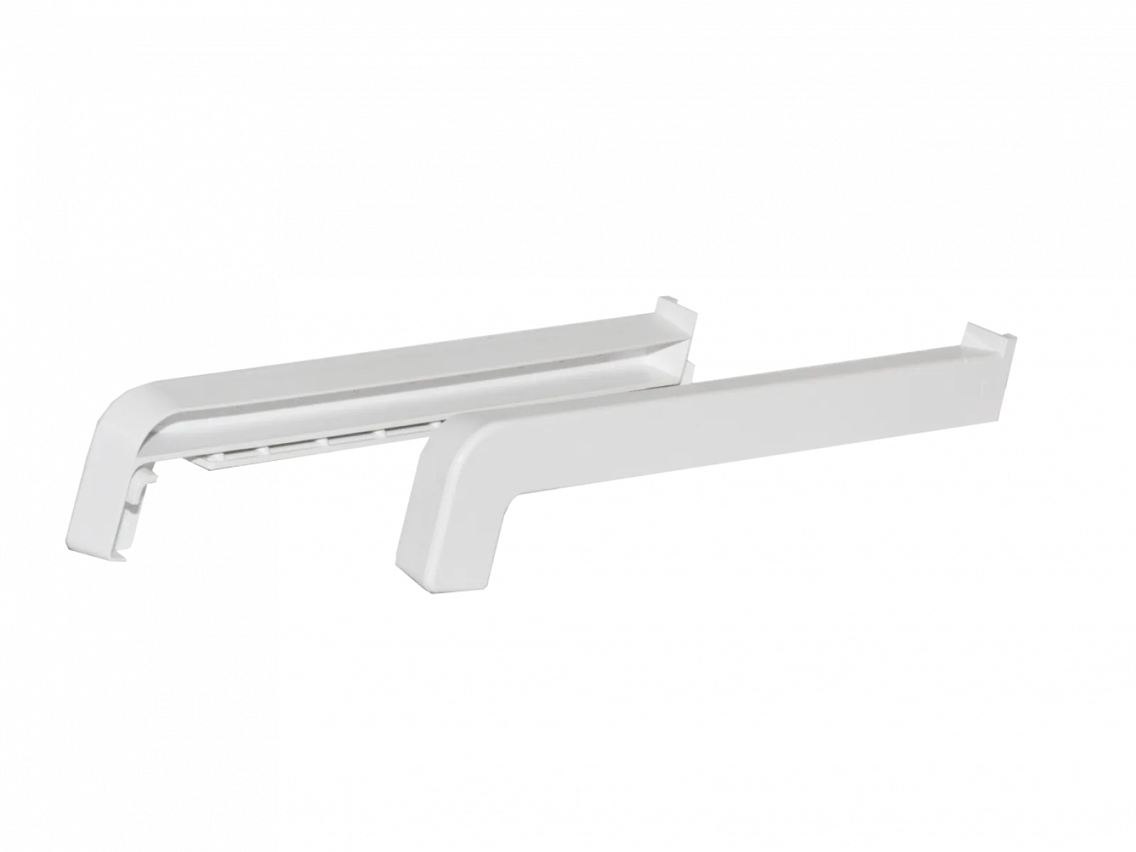 Plastové venkovní krytky - nos 25mm - bílá RAL 9016 - pár